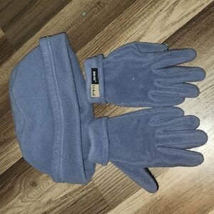 L.l. Bean Beanie And Gloves Set Color Purple